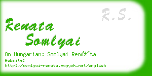 renata somlyai business card